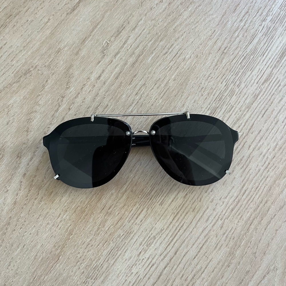 3.1 Phillip Lim Black Aviator Sunglasses